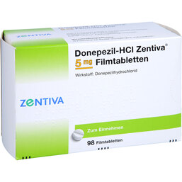 Abbildung: Donepezil HCL Zentiva 5 mg Filmtabletten 98 St, Filmtabletten PZN 09302493