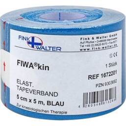Abbildung: Tape elastisch 5cmx5m blau Pflaster, 1 St PZN 09303682