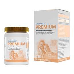 Abbildung: Lactobact Premium magensaftresistente Kapseln Kapseln magensaftresistent, 60 St PZN 09305066