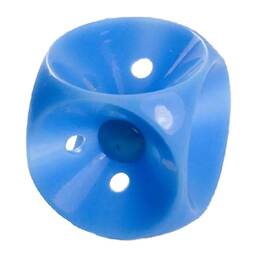 Abbildung: Würfelpessar Silikon 32 mm Größe 2 n.Arabin perf.mit Kn 1 St PZN 09305698