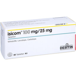 Abbildung: Isicom 100 mg / 25 mg Tabletten 60 St, Tabletten PZN 09313048