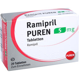 Abbildung: Ramipril Puren 5 mg Tabletten 20 St, Tabletten PZN 09313226