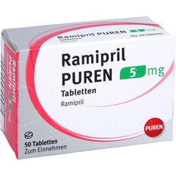 Abbildung: Ramipril Puren 5 mg Tabletten 50 St, Tabletten PZN 09313232