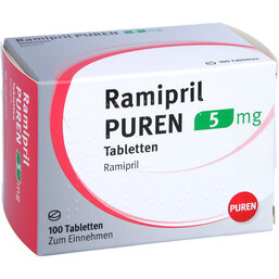 Abbildung: Ramipril Puren 5 mg Tabletten 100 St, Tabletten PZN 09313249
