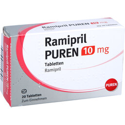 Abbildung: Ramipril Puren 10 mg Tabletten 20 St, Tabletten PZN 09313255