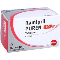 Abbildung: Ramipril Puren 10 mg Tabletten 100 St, Tabletten PZN 09313290