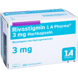 Abbildung: Rivastigmin 1A Pharma 3 mg Hartkapseln 112 St, Hartkapseln PZN 09322633