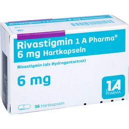 Abbildung: Rivastigmin 1A Pharma 6 mg Hartkapseln 56 St, Hartkapseln PZN 09322691