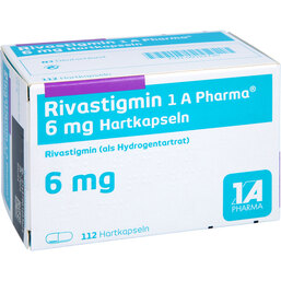 Abbildung: Rivastigmin 1A Pharma 6 mg Hartkapseln 112 St, Hartkapseln PZN 09322716