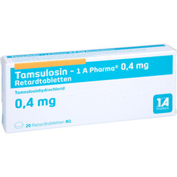 Abbildung: Tamsulosin 1A Pharma 0,4 mg Retardtabletten 20 St, Retard-Tabletten PZN 09322739