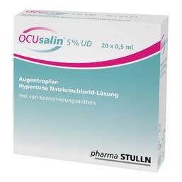 Abbildung: Ocusalin 5% UD Augentropfen 20X0.5 ml, Augentropfen PZN 09332382