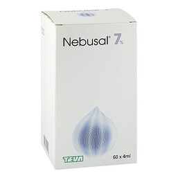 Abbildung: Nebusal 7% Inhalationslösung Inhalationslösung, 60X4 ml PZN 09332413