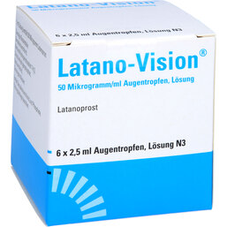 Abbildung: Latano Vision 50 Mikrogramm / ml Augentropfen 6X2.5 ml, Augentropfen PZN 09332749