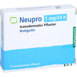 Abbildung: Neupro 1 mg / 24 h transdermale Pflaster 7 St, Pflaster transdermal PZN 09333476