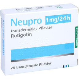 Abbildung: Neupro 1 mg / 24 h transdermale Pflaster 28 St, Pflaster transdermal PZN 09333499