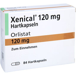 Abbildung: Xenical 120 mg Hartkapseln 84 St, Hartkapseln PZN 09334524