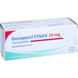 Abbildung: Donepezil STADA 10 mg Filmtabletten 98 St, Filmtabletten PZN 09335305