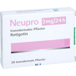 Abbildung: Neupro 3 mg / 24 h transdermale Pflaster 28 St, Pflaster transdermal PZN 09338083