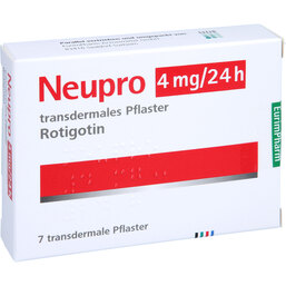 Abbildung: Neupro 4 mg / 24 h transdermale Pflaster 7 St, Pflaster transdermal PZN 09338114