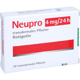 Abbildung: Neupro 4 mg / 24 h transdermale Pflaster 28 St, Pflaster transdermal PZN 09338120