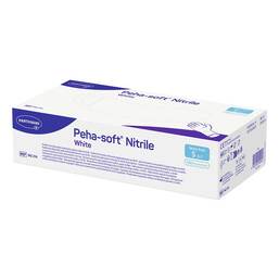 Abbildung: Peha Soft nitrile white Untersuchungshandschuhe puderfrei unsteril S 100 St, Handschuhe PZN 09339013