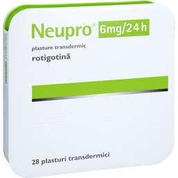 Abbildung: Neupro 6 mg / 24 h transdermale Pflaster 28 St, Pflaster transdermal PZN 09339740