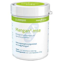 Abbildung: Mangan II Mse Tabletten 120 St, Tabletten PZN 09374038