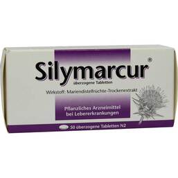 Abbildung: Silymarcur überzogene Tabletten 50 St, Überzogene Tabletten PZN 09384290