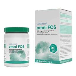 Abbildung: Lactobact omni Fos magensaftresistente Kapseln Kapseln magensaftresistent, 60 St PZN 09385102