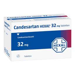 Abbildung: Candesartan Hexal 32 mg Tabletten 56 St, Tabletten PZN 09390669