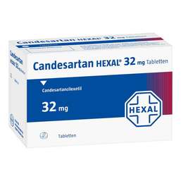 Abbildung: Candesartan Hexal 32 mg Tabletten 98 St, Tabletten PZN 09390675