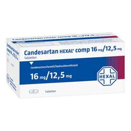 Abbildung: Candesartan Hexal comp 16 mg / 12,5 mg Tabletten 98 St, Tabletten PZN 09390735