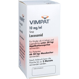 Abbildung: Vimpat 10 mg / ml Sirup 200 ml, Sirup PZN 09391887