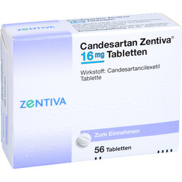 Abbildung: Candesartan Zentiva 16 mg Tabletten 56 St, Tabletten PZN 09392266
