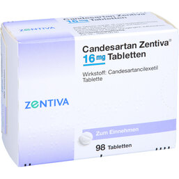 Abbildung: Candesartan Zentiva 16 mg Tabletten 98 St, Tabletten PZN 09392272