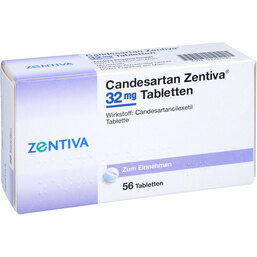 Abbildung: Candesartan Zentiva 32 mg Tabletten 56 St, Tabletten PZN 09392295