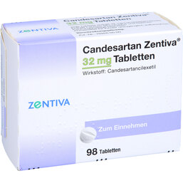 Abbildung: Candesartan Zentiva 32 mg Tabletten 98 St, Tabletten PZN 09392303