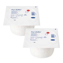 Abbildung: Pur Zellin 4x5cm unsteril Rolle zu 500 St. 2X500 St, Tupfer PZN 09395810
