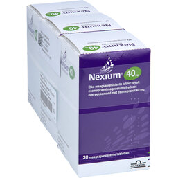 Abbildung: Nexium 40 mg magensaftresistente Tabletten 90 St, Tabletten magensaftresistent PZN 09423274