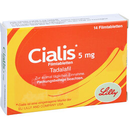 Abbildung: Cialis 5 mg Filmtabletten 14 St, Filmtabletten PZN 09423618