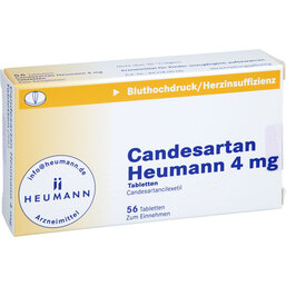 Abbildung: Candesartan Heumann 4 mg Tabletten 56 St, Tabletten PZN 09424440