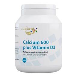 Abbildung: Calcium 600 plus D3 Tabletten Tabletten, 60 St PZN 09424776
