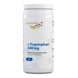 Abbildung: L-Tryptophan 500 mg Kapseln Kapseln, 60 St PZN 09424836