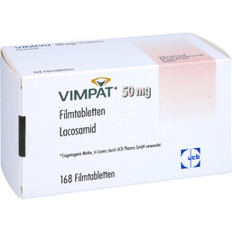 Abbildung: Vimpat 50 mg Filmtabletten 168 St, Filmtabletten PZN 09425310