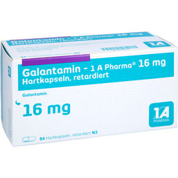 Abbildung: Galantamin 1A Pharma 16 mg Hartkapseln retardiert 84 St, Retard-Kapseln PZN 09426752