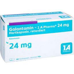 Abbildung: Galantamin 1A Pharma 24 mg Hartkapseln retardiert 84 St, Retard-Kapseln PZN 09426798