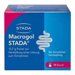 Abbildung: Macrogol STADA® 13,7 g Pulver zur Herstellung einer Lösung Pulver zur Herstellung einer Lösung zum Einnehmen, 10 St PZN 09427906