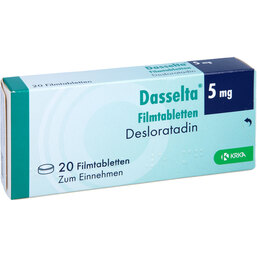 Abbildung: Dasselta 5 mg Filmtabletten 20 St, Filmtabletten PZN 09435165