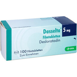 Abbildung: Dasselta 5 mg Filmtabletten 100 St, Filmtabletten PZN 09435188