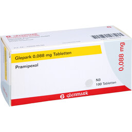 Abbildung: Glepark 0,088 mg Tabletten 100 St, Tabletten PZN 09435372